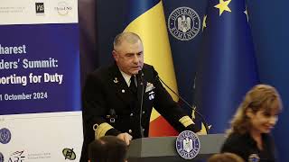 Contraamiral Marcel Neculae Deschiderea oficială a ”Bucharest Leaders Summit Reporting for Duty” [upl. by Karli805]