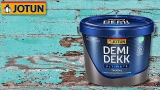 Jotun Demidekk Ultimate Täckfärg  Norwegische Holzschutzfarbe  Wetterschutzfarbe  Verarbeitung [upl. by Lethia]