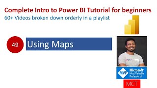 49 Using Maps in power bi [upl. by Eneg705]