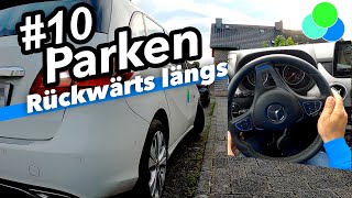 10 PARKEN Rückwärts Längs  Fahrschule PUNKT [upl. by Adelle]