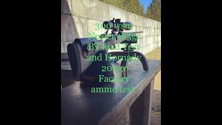 300 WSM Nosler 165gr BT load test and Horandy 200Gr factory ammo [upl. by Kcirddes]