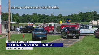 2 injured in Macon County plane crash [upl. by Tutto993]