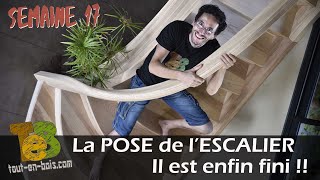 La POSE de lescalier courbe il est enfin fini [upl. by Nitsed]