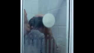 How to remove limescale and hard water deposits from an acrylic shower screen [upl. by Ilene336]