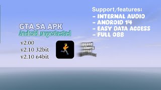 GTA SA APK Unprotected FLA 72 AML 121 Internal Audio Recording support [upl. by Namilus872]