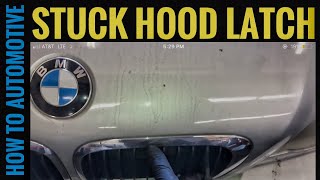 BMW Secondary Hood Latch Wont Open Fix [upl. by Yettie567]