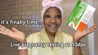 Live pregnancy test  clomid cycle  Ttc [upl. by Eednas207]