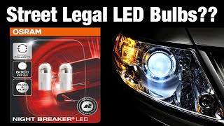 OSRAM Street Legal Car LED Bulbs  NIGHT BREAKER W5W T10 Install [upl. by Tadd]