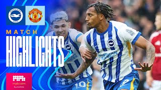 HIGHLIGHTS  Brighton v Manchester United  Premier League [upl. by Dnob]