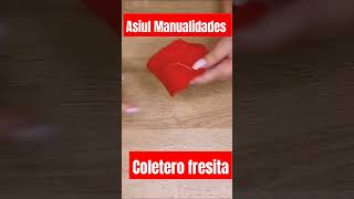 diy ideas originales coleteros motivo fresita niñas diy manualidadfacil shortvideo tutorial [upl. by Quartis]