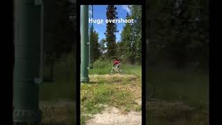 Slight overshoot mtb sendit oldbikes alaska [upl. by Yllah]