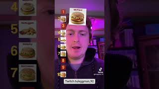 Top 10 McDonalds Menu Items Blind Tier Ranking [upl. by Faso117]