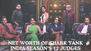 Net Worth Of Shark Tank India Season’s 12 Judges [upl. by Almap787]