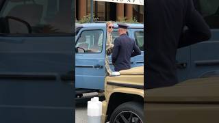 Billionaire lady getting out her AMG G Wagon at Hotel Paris billionaire monaco luxury lifestyle [upl. by Taddeo746]