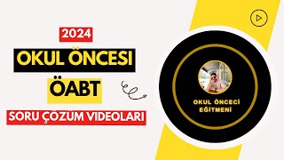 2024 OKUL ÖNCESİ ÖABT  KİŞİLİK GELİŞİMİ SORU ÇÖZÜMÜ [upl. by Deuno]