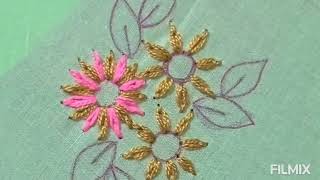 Allover embroidery design Hand Embroidery [upl. by Stevens]