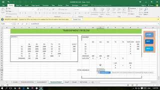 TRANSSHIPMENT PROBLEM [upl. by Selin]