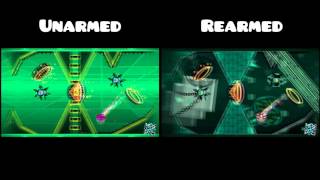 Geometry Dash  Unarmed and Rearmed Comparison [upl. by Rein]