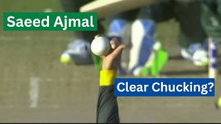 Saeed Ajmals Controversial Bowling  Is It Chucking [upl. by Howe]