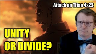 THE OLD GUARD DIES  GERMAN watches Attack on Titan 4x22  BLIND REACTANALYSIS [upl. by Ynohtn]