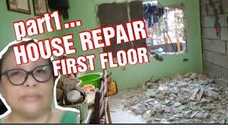 HOUSE REPAIRFIRST FLOOR PART1TINY HOUSELYN MALACHI [upl. by Hcab]