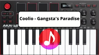 Coolio  Gangstas Paradise Akai MPK Mini Cover [upl. by Euqinim]