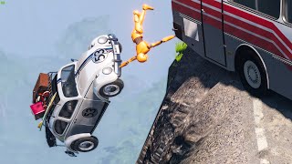 Cliff Drops Car Crashes 😂 30  BeamNG Drive  CRASHdriven [upl. by Auhsuoj60]