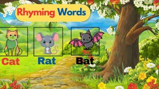 Rhyming Words  Learn about Rhymes  children poems  kids Cartoons  Animated [upl. by Hackney]