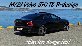 MY21 Volvo S90 Rdesign Electric Range test [upl. by Anattar]