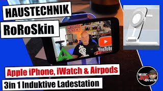 RoRoSkin Mag Safe Ladestation Induktive Ladestation Apple Watch amp iPhone [upl. by Sabir]