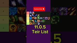 New teir list gaming wowcommunity worlfofwarcraft worldofwarcraftclips wow warcraft blizzard [upl. by Altheta914]