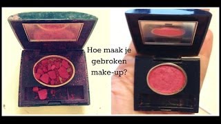 DIY Gebroken poeder makeup weer maken [upl. by Ikcin949]