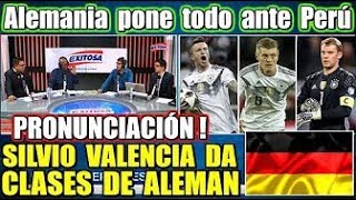 Exitosa Deportes  CLASES DE ALEMANA por SILVIO VALENCIA FULL BRUTALIDAD [upl. by Wasson]