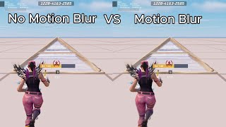 Fortnite with no motion blur vs with motion blur [upl. by Boniface]