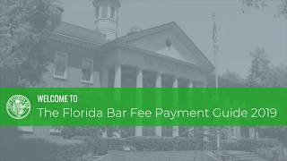 The Florida Bar 2019 Online Fee Statement Instructions [upl. by Nylasej]