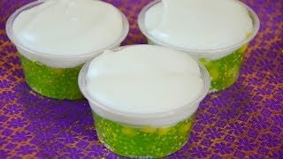 How to Make Thai Sweet Tapioca Pudding ตะโก้สาคู Kanom Thai [upl. by Yeleek]