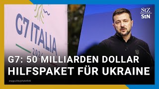 Ukraine erhält wohl neues MilliardenHilfspaket bei G7Gipfel [upl. by Oicnerolf]