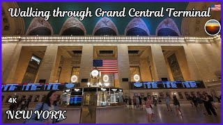 GRAND CENTRAL TERMINAL WALKING TOUR 4K [upl. by Trilbie]