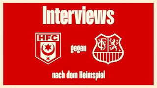 16 Spieltag 202324 Hallescher FC  1 FC Saarbrücken  Interviews nach dem Spiel [upl. by Ijat]