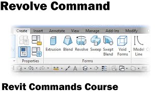 Revit Commands Course  Revolve Command [upl. by Cherrita665]