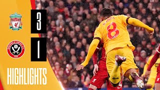 Liverpool 31 Sheffield United  Premier League highlights [upl. by Akinnor61]