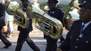 ST ENGENAS ZCC BRASS BAND AND HIS LORDSHIP BISHOP ENGENAS JOSEPH LEKGANYANE IN SWAZILAND [upl. by Areema]