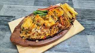 Paneer chilly sizzler recipe at home [upl. by Diraf968]