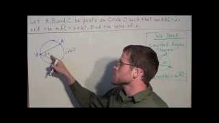 Finding the Measure of Inscribed Angles  Geometry [upl. by Pasadis]