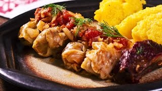 Sarmale  Romanian Cabbage Rolls Recipe [upl. by Anileuqcaj]