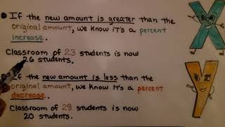 7th Grade Math 51b Finding Percent Decrease [upl. by Poirer]