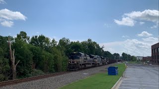 NS 1066 New York Central Leads 91Z NB Herzog Train Thru Duluth GA 8112023 [upl. by Suiratnauq]