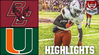 Miami Hurricanes vs Boston College Eagles  Full Game Highlights [upl. by Elder728]