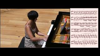 Yuja Wang plays Ravel Toccata from Le Tombeau de Couperin with score [upl. by Nissa356]