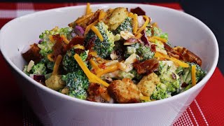 Quick and Simple Delicious Broccoli Salad [upl. by Huan]